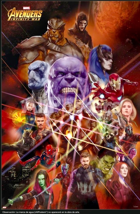 Productos Poster Avengers: Infinity War