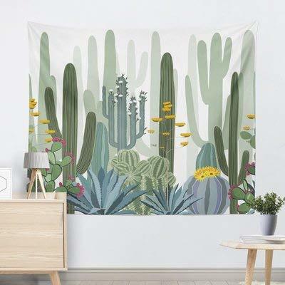 Cactus Tapestry, Urban Outfitters, Blanco y Negro, Acuarela Tapices de Pared Mandala