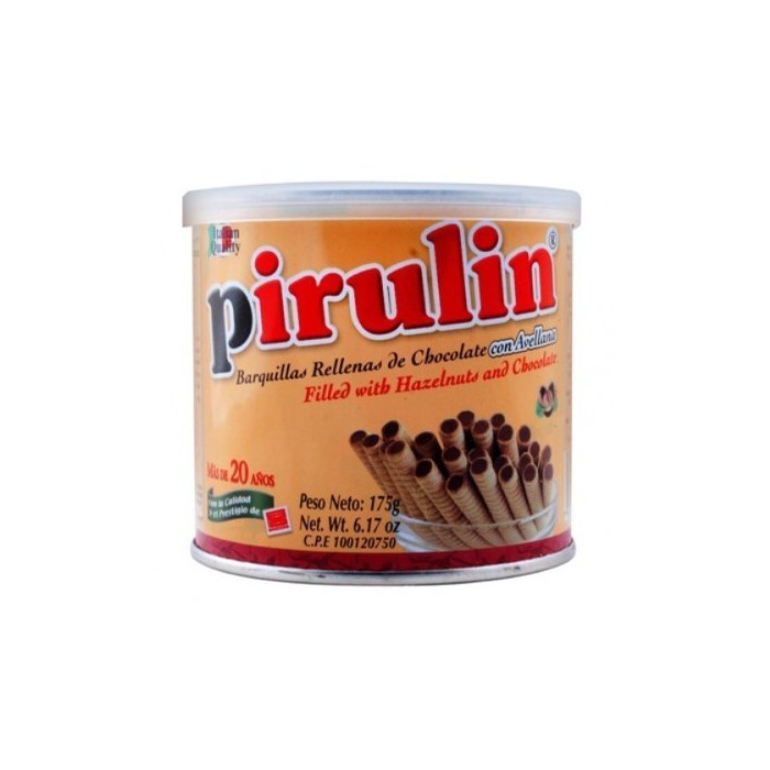 Producto PIRULIN Barquillas Rellenas de Chocolate y Avellanas 300 gr