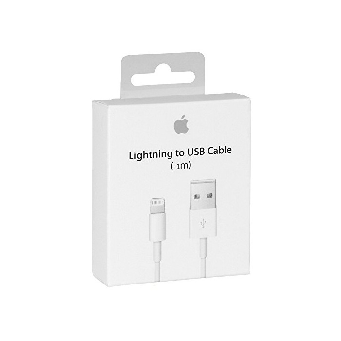 Electrónica Cable Original Apple MD818 cable lightning hacia USB Cargador de origen para