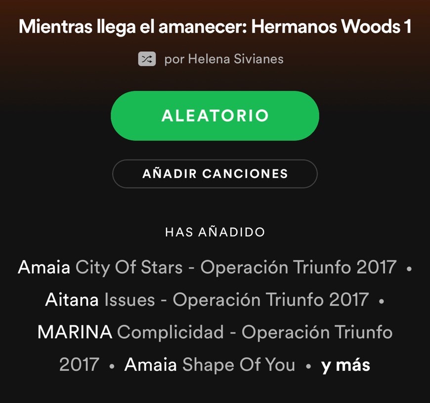 Canción Banda sonora Mientras llega el amanecer 