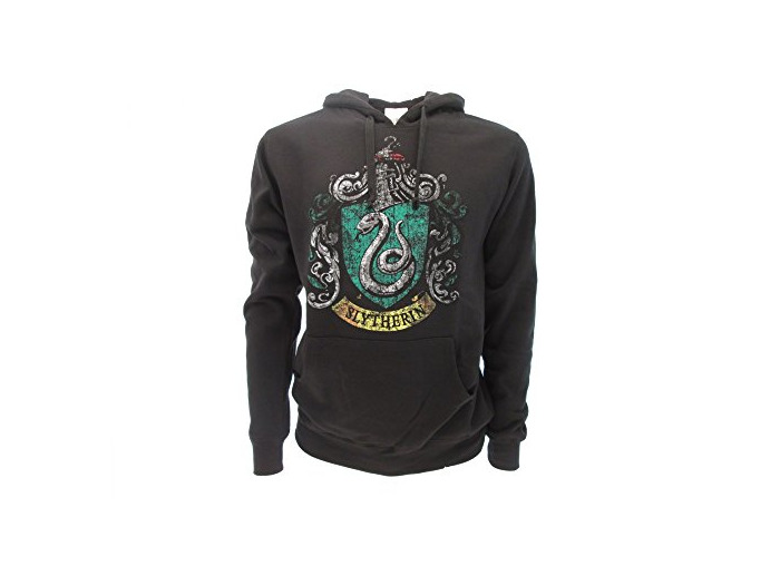 Moda Harry Potter SUDADERA CON CAPUCHA Hoodie Simbolo de SLYTHERIN Casa - 100%