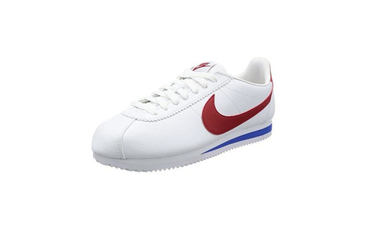 Nike Classic Cortez Leather, Zapatillas de Deporte Hombre, Varios Colores (White / Varsity Red Varsity Roya)