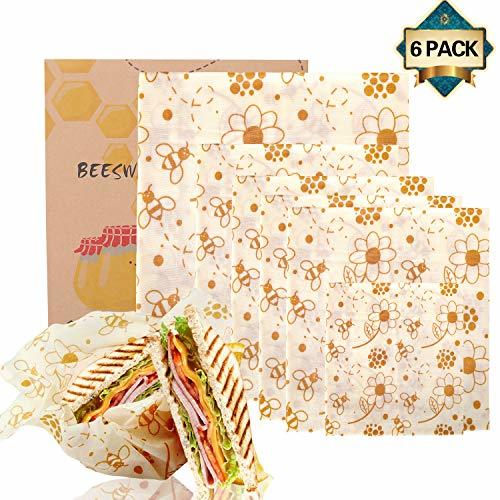 Home Envoltorio Cera De Abeja,bee's wrap reutilizable paquete de 6 Paquete de envoltorios