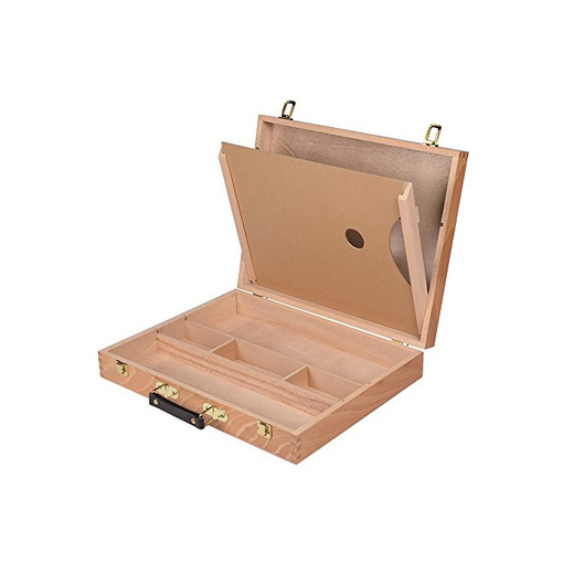 Conda ajustable madera caballete de mesa de escritorio con cajón