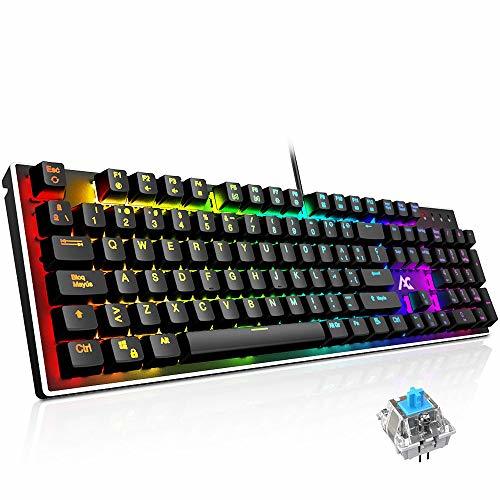 Electrónica Teclado Mecánico Gaming ACGAM AG-109R 105 Teclas y Switches Blue