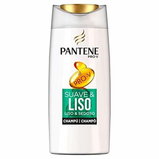 Pantene Suave y Liso Champú para Cabello con Tendencia al Encrespamiento