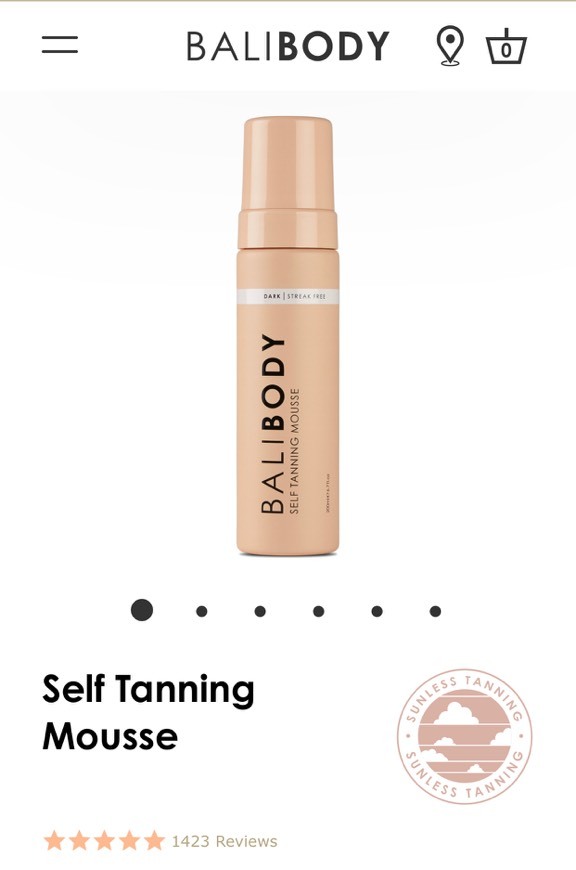 Producto Balibody self tanner 