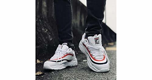 Fashion Fila Ray Low, Zapatillas para Hombre, Blanco