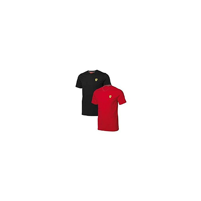 Fitness FERRARI Camiseta Hombre Escudo Logo Rojo Talla M