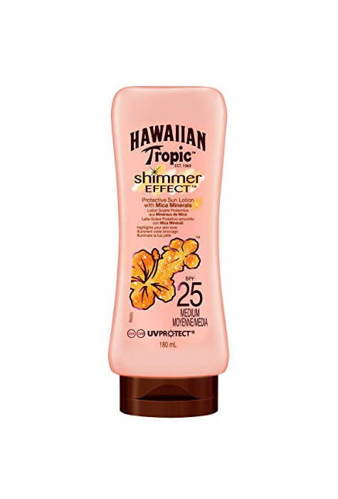 Belleza Hawaiian Tropic Shimmer Effect - Loción Solar Protectora con Efecto Brillo enriquecida