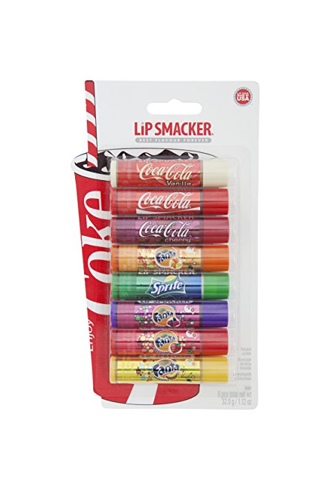 Beauty Lip Smacker Coca Cola Party Pack de 8 Bálsamo Labial - Lote de 2