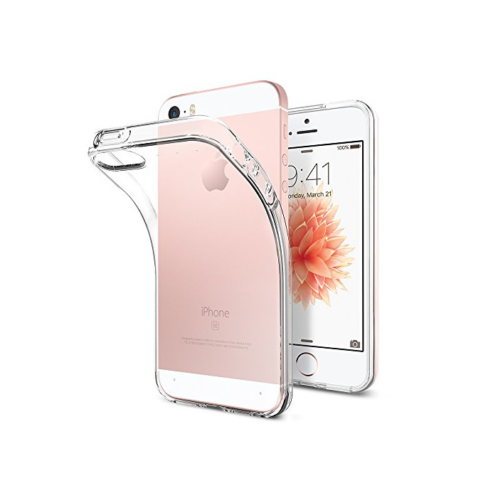 Electrónica Funda iPhone SE, Spigen Funda iPhone 5S / 5 [Funda Claro Cristal]