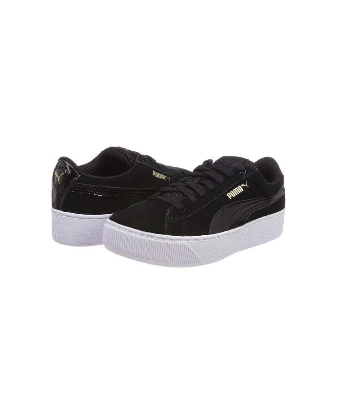 Fashion Puma Puma Vikky Stacked SD Zapatillas Mujer, Negro