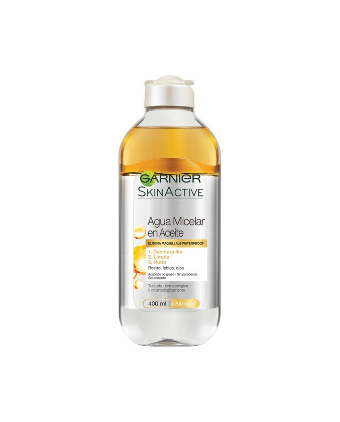 Belleza Garnier Skin Active Agua Micelar en Aceite Pieles Normales y Sensibles Elimina