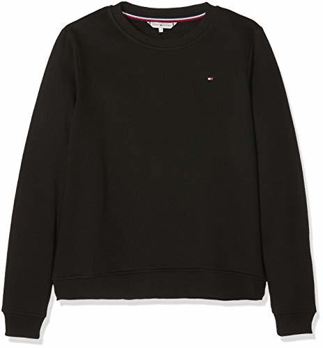 Moda Tommy Hilfiger Louisa C-nk Sweatshirt LS Sudadera, Negro