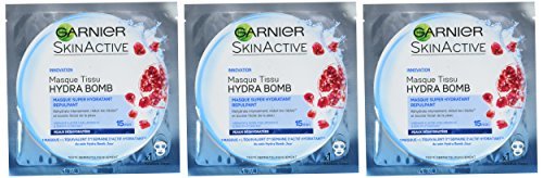 Beauty Garnier SkinActive Hydra Bomb - máscaras faciales (Unisex, Piel mixta, Piel seca, Piel normal, Piel grasosa, Piel sensible, Wet skin, Hydrating, Hidratante, Revitalizador)