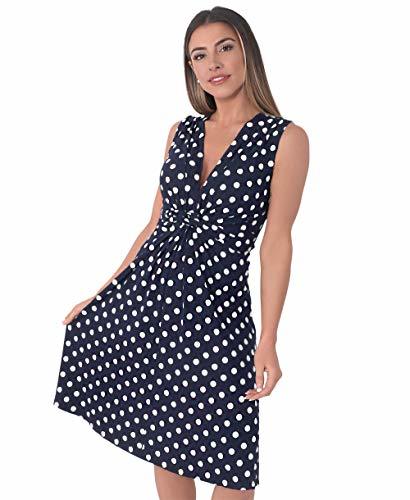 Moda KRISP Mujer Vestifo Corto Lunares Juvenil