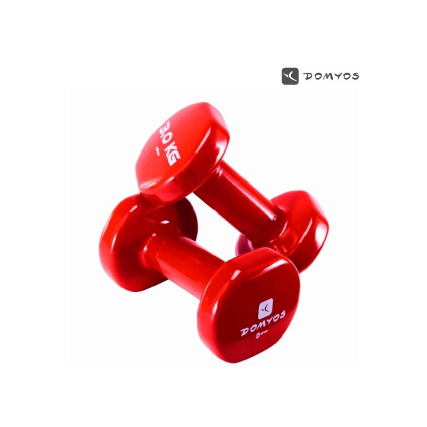 Product Mancuernas PVC Gimnasia 2*3Kg Rojo Domyos | Decathlon