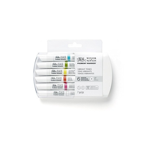 Winsor & Newton Pigment Marker - Pack de 6 rotuladores