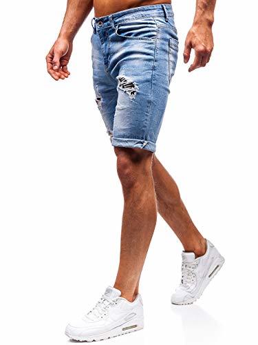 Moda BOLF Hombre Pantalón Corto Vaquero XZX Star 3962 Azul 32/46 [7G7]