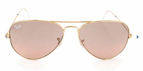 Moda Ray-Ban Aviator Large Metal, Gafas de Sol Unisex Adulto, Transparente