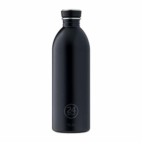 Fitness Bidón acero negro 24 bottles