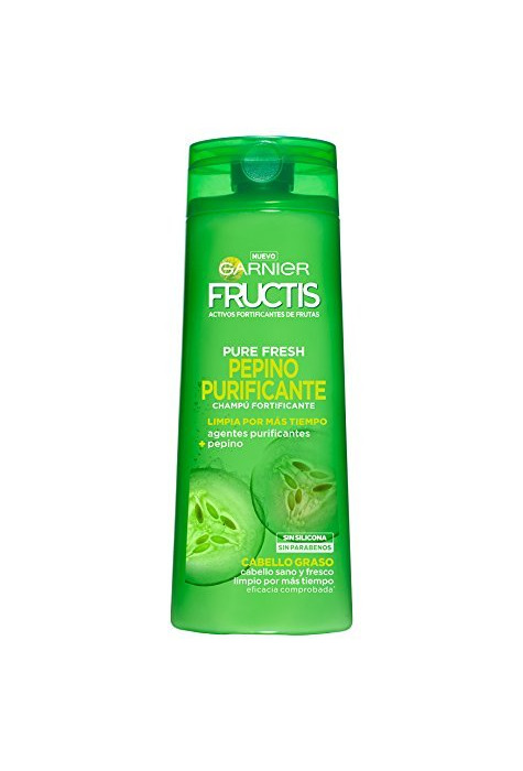 Beauty Garnier Fructis Champú Pure Fresh Pepino Purificante