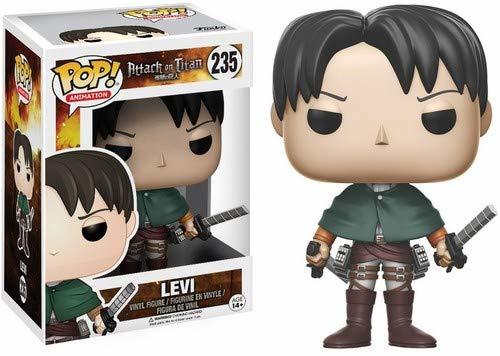 Game Funko-14196 Levi Ackerman Figura de Vinilo, seria Attack on Titan,