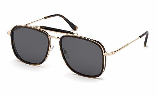 Fashion Tom Ford Gafas de Sol HUCK FT 0665 DARK HAVANA/GREY hombre