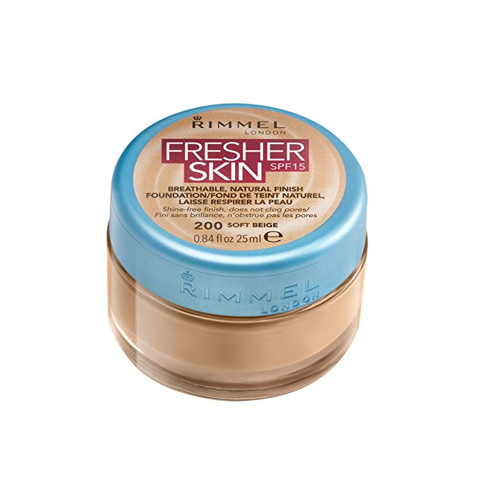 Beauty Rimmel London Fresher Skin Base de Maquillaje Tono 200