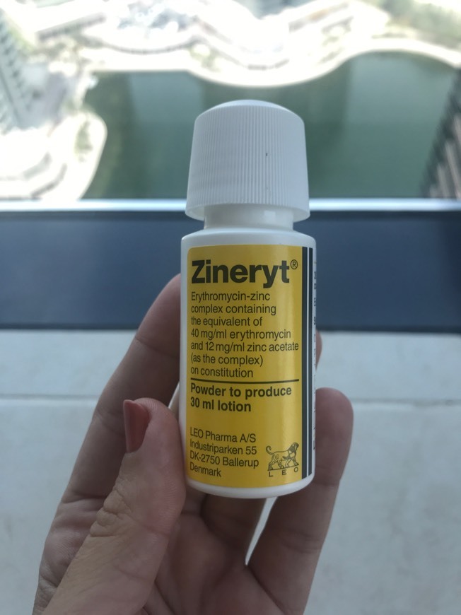 Producto Zineryt cutaneous solution