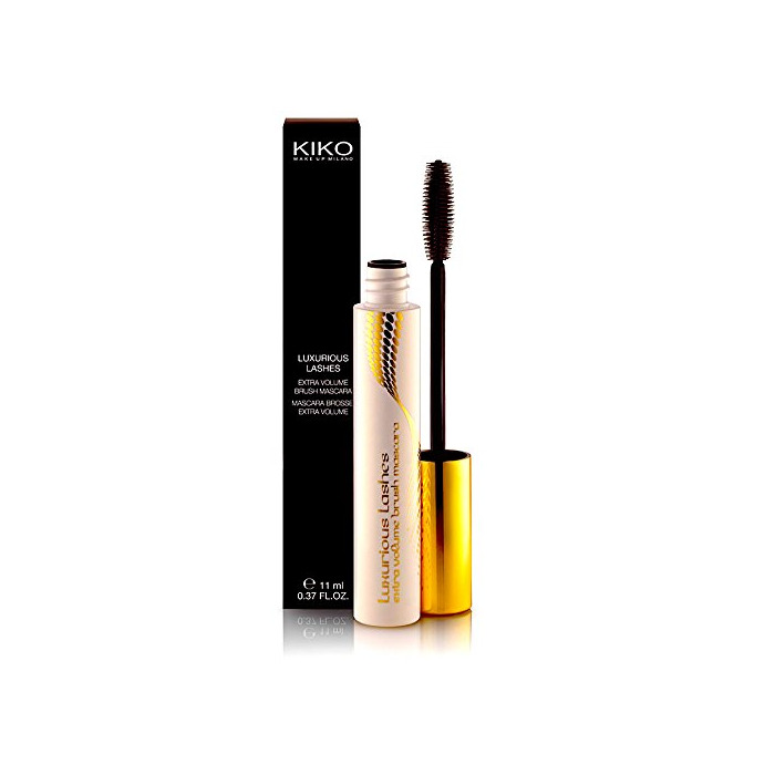 Beauty Kiko negro máscara de pestañas lujo cepillo de pestañas Volumen Extra