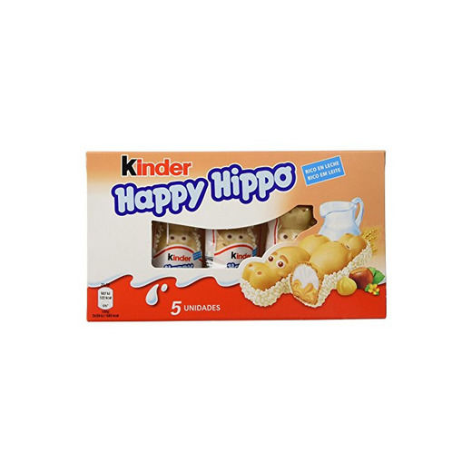 Kinder Happy Hippo Barritas de Chocolate - Pack de 5 x 20.7