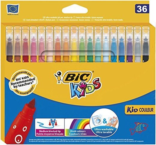 BIC Kids Kid Couleur rotuladores punta media - colores Surtidos