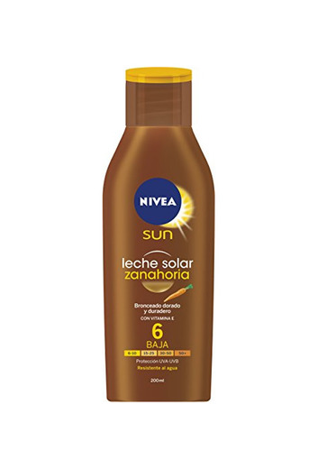 NIVEA DEEP TANNING carotene  - Loción con protección solar SPF6, 200 ml