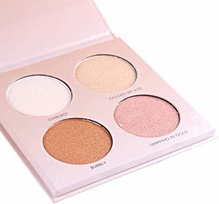 Belleza Lebeaut MISS ROSE 4 colores Resaltado Resaltado Polvo Paleta Cara Base Iluminador