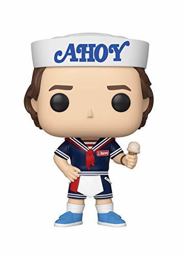 Juego Funko- Pop Vinilo: Stranger Things: Steve w/Hat and Ice Cream Figura Coleccionable,