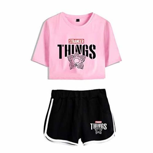 Memoryee Stranger Things imprimiendo Camisetas y Shorts Tops de Ropa Traje de