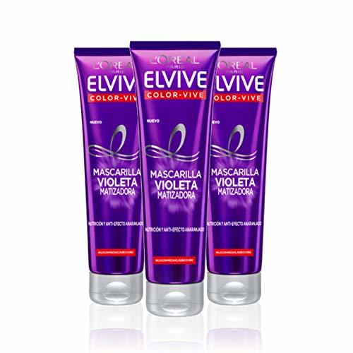 Belleza L'Oréal Paris Elvive Color Vive Mascarilla Violeta Matizadora para el Pelo con