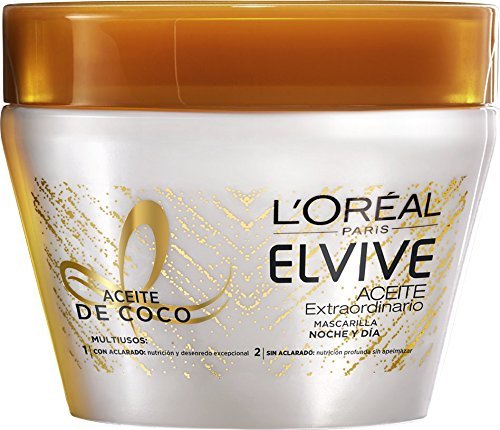 Beauty L'Oreal Paris Elvive Mascarilla Aceite de Coco Noche y Día - 3