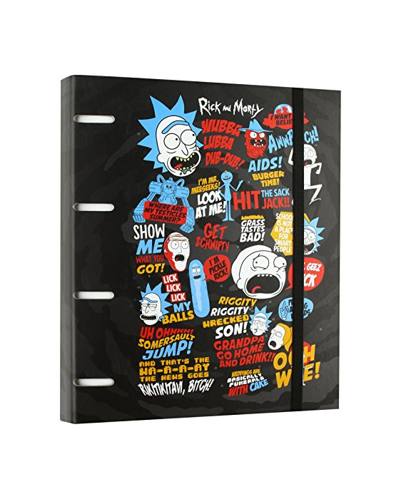 Producto Grupo Erik Editores Rick & Morty - Carpeta con 4 anillas troquelada