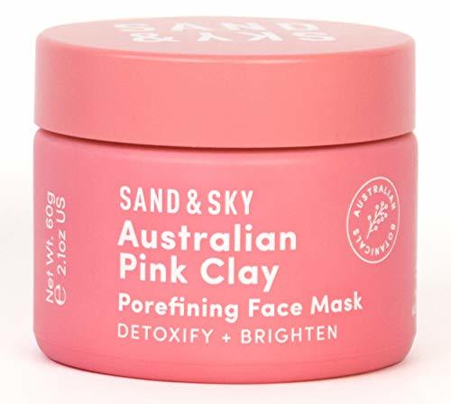 Beauty Sand & Sky- Máscara de arcilla rosa purificadora de piel brillante