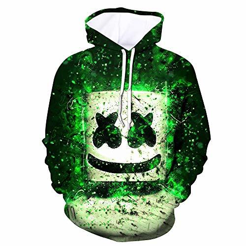 Fashion Denkqi Unisex 3D Impreso Sudaderas suéter Cuello Redondo Sudadera con Capucha de