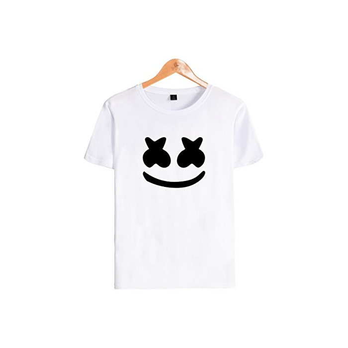 SIMYJOY Unisex Camiseta para DJ Cara Sonriente Fanáticos de Sonido eléctrico para