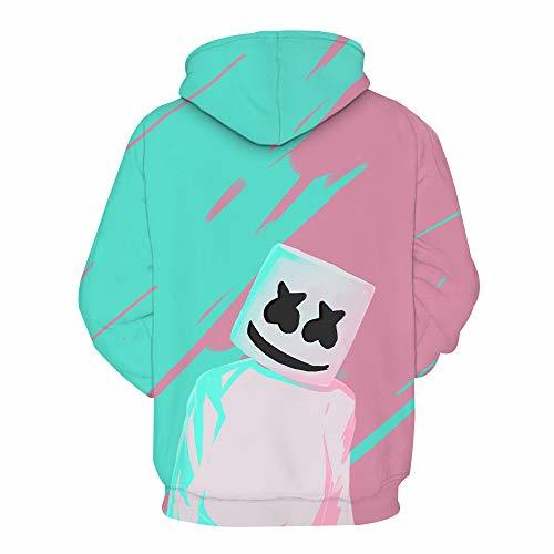 Moda Denkqi Unisex 3D Impreso Sudaderas suéter Cuello Redondo Sudadera con Capucha de