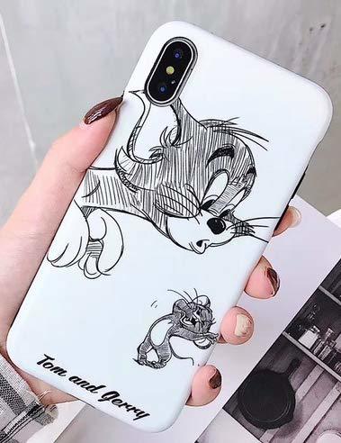 Art Design Funda para iPhone XR Tom y Jerry Gato y ratón