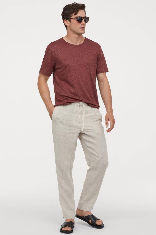 Product Pantalon 100% lino relaxed fit H&M Hombre 