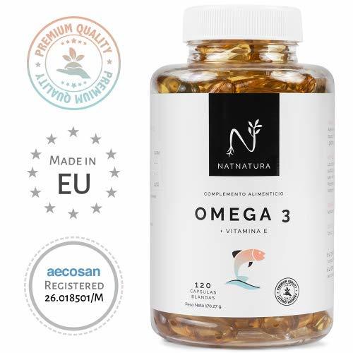 Belleza Omega 3+Vitamina E. Alta dosis de ácidos grasos Omega 3