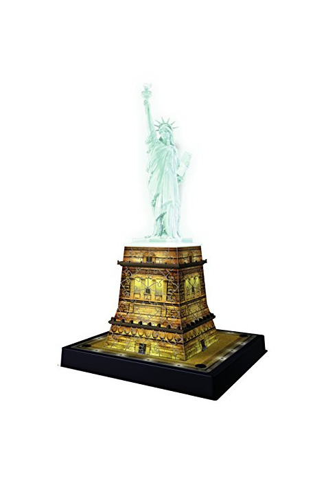 Ravensburger - Puzzle Building 3D Night Edition: Estatua de la Libertad